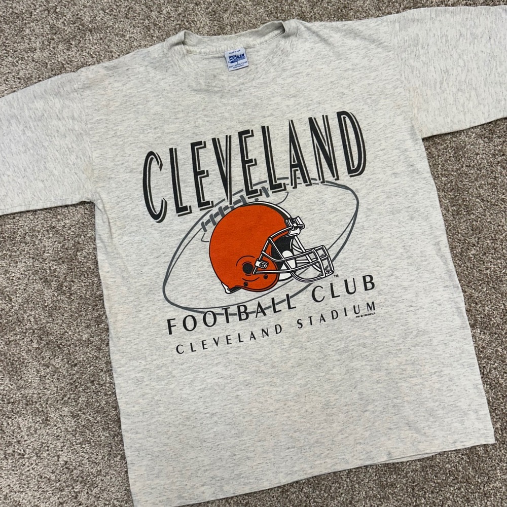 Vintage Salem Sportswear Cleveland‎ Browns Football Club Tshirt USA Made Large